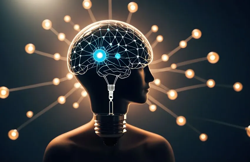 Το μυαλό ενός ανθρώπου που επηρεάζεται από την τεχνητή νοημοσύνη